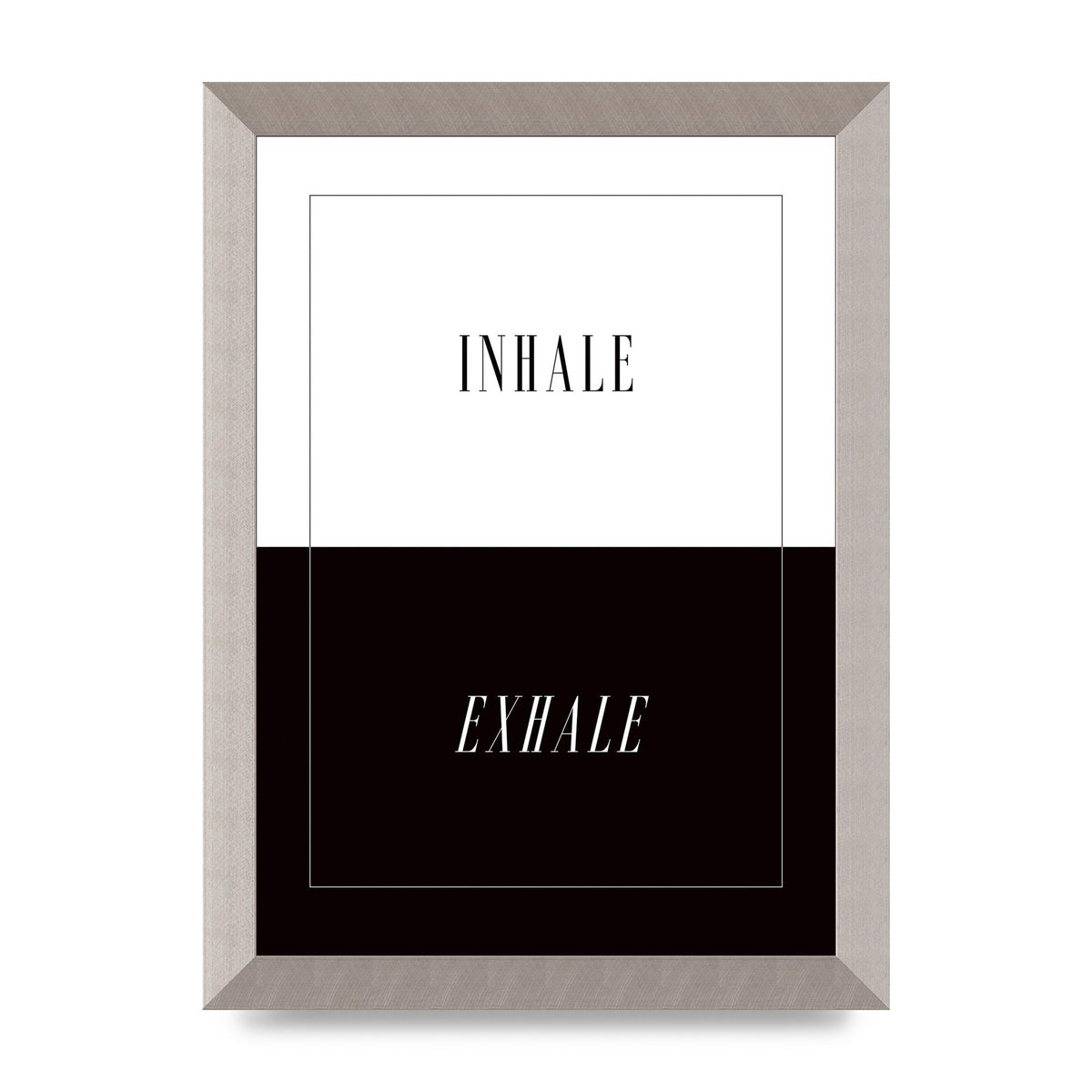 Inhale Exhale" Printed Poster - A4 framed