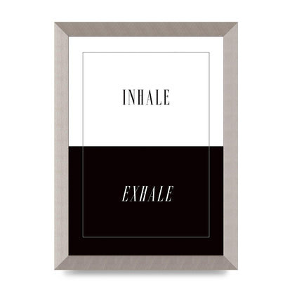 Inhale Exhale" Printed Poster - A4 framed