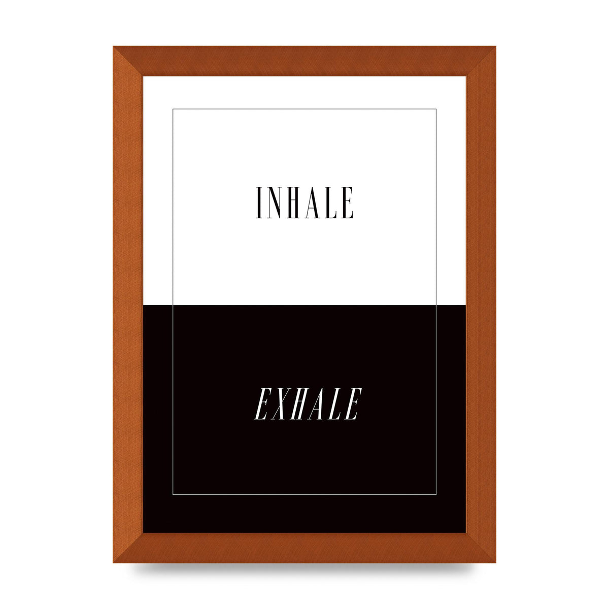 Inhale Exhale" Printed Poster - A4 framed