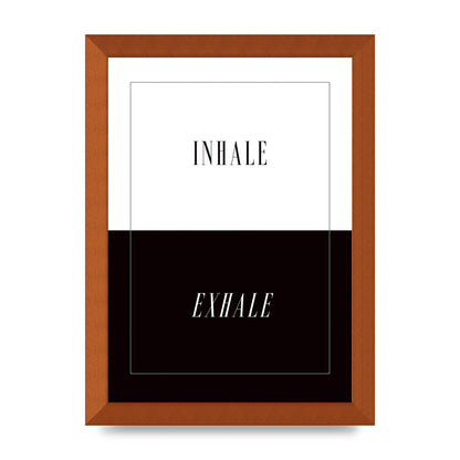 Inhale Exhale" Printed Poster - A4 framed