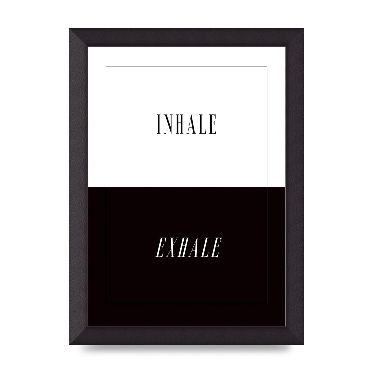 Inhale Exhale" Printed Poster - A4 framed