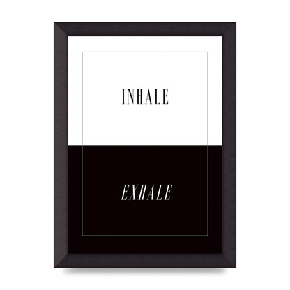 Inhale Exhale" Printed Poster - A4 framed