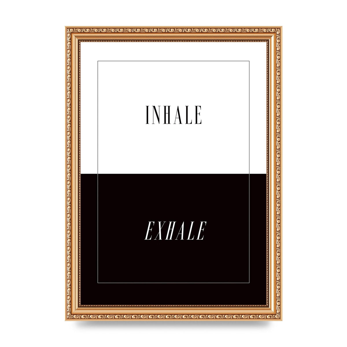 Inhale Exhale" Printed Poster - A4 framed