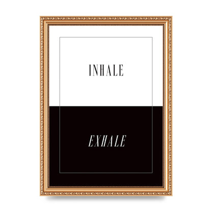 Inhale Exhale" Printed Poster - A4 framed