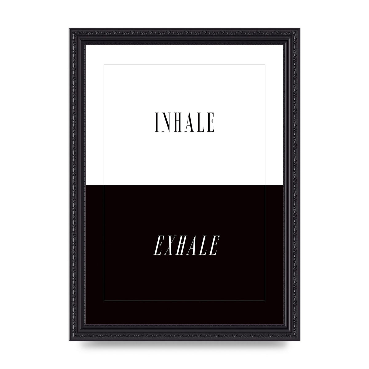 Inhale Exhale" Printed Poster - A4 framed