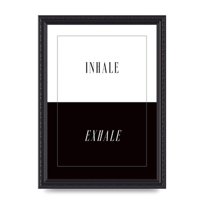 Inhale Exhale" Printed Poster - A4 framed