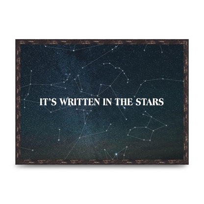 Its Written In" Art For The Home - A2 framed