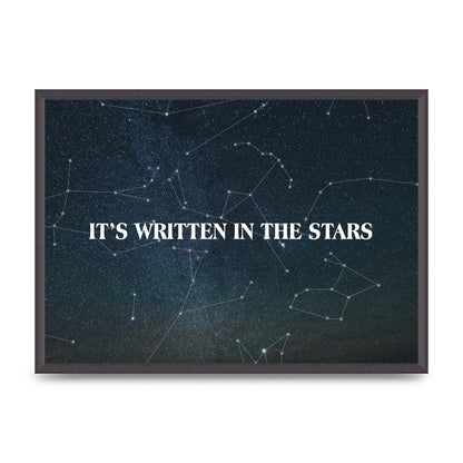 Its Written In" Art For The Home - A2 framed