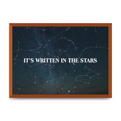 Its Written In" Art For The Home - A2 framed