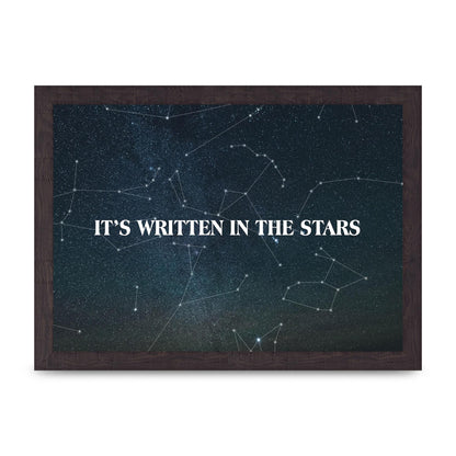Its Written In" Art For The Home - A4 framed