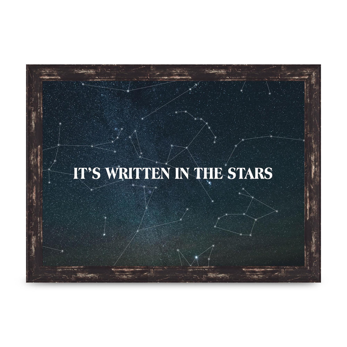 Its Written In" Art For The Home - A4 framed