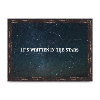 Its Written In" Art For The Home - A4 framed
