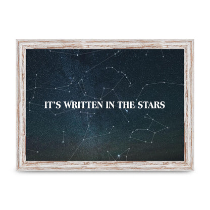 Its Written In" Art For The Home - A4 framed