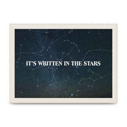 Its Written In" Art For The Home - A4 framed