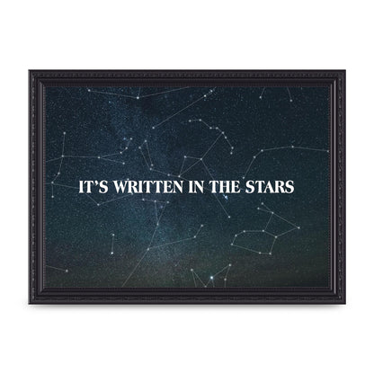 Its Written In" Art For The Home - A4 framed