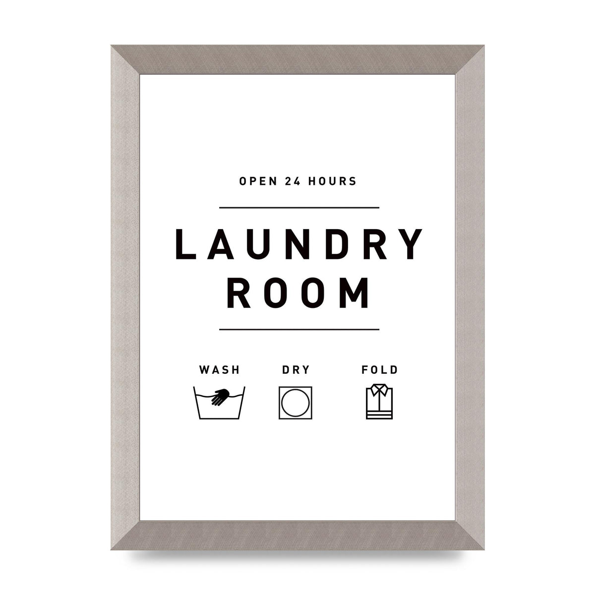 Laundry Room" Printed Poster - A4 framed