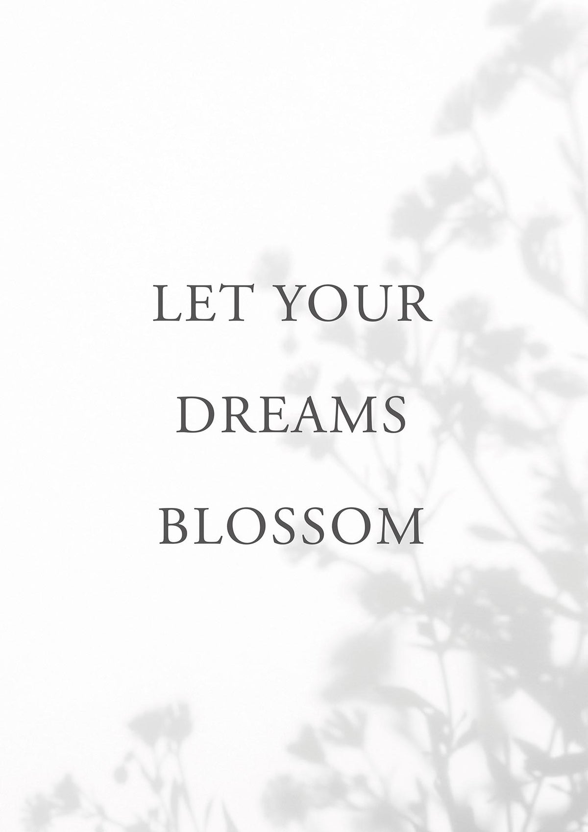 Let You Dreams Blossom" Art For The Home - detail