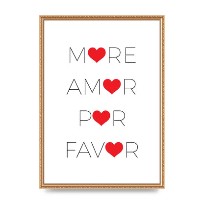 More Amor" Wall Art - A2 framed