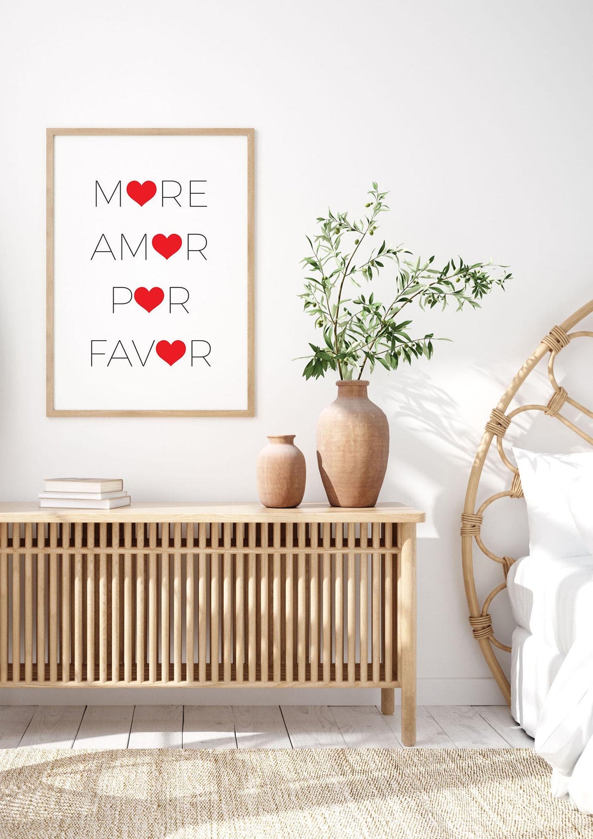 More Amor" Wall Art - bedroom 3