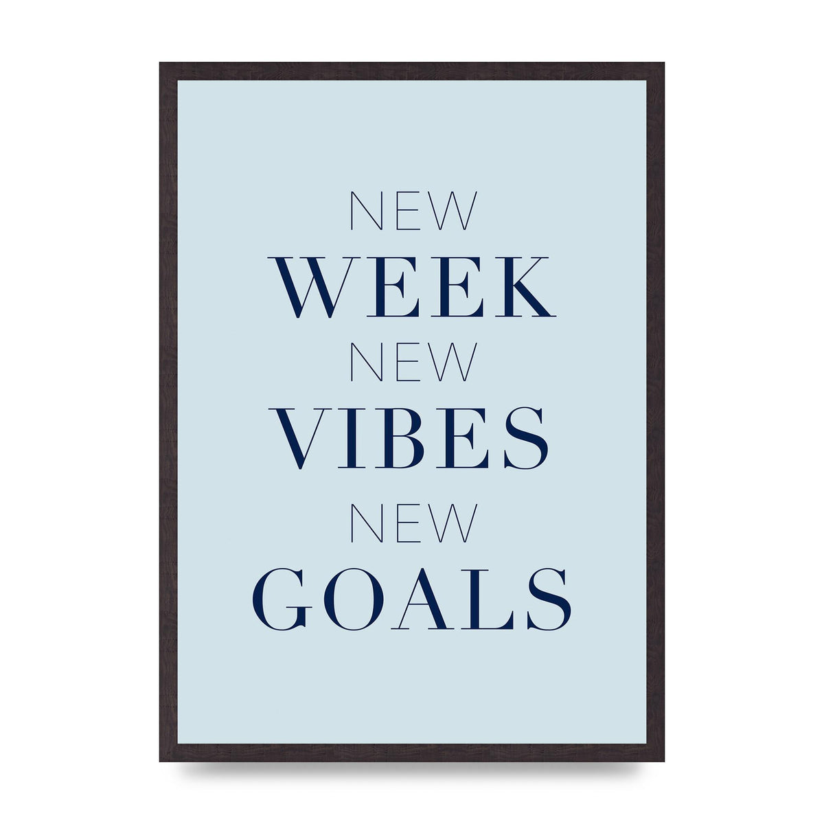 New Week" Wall Art - A2 framed