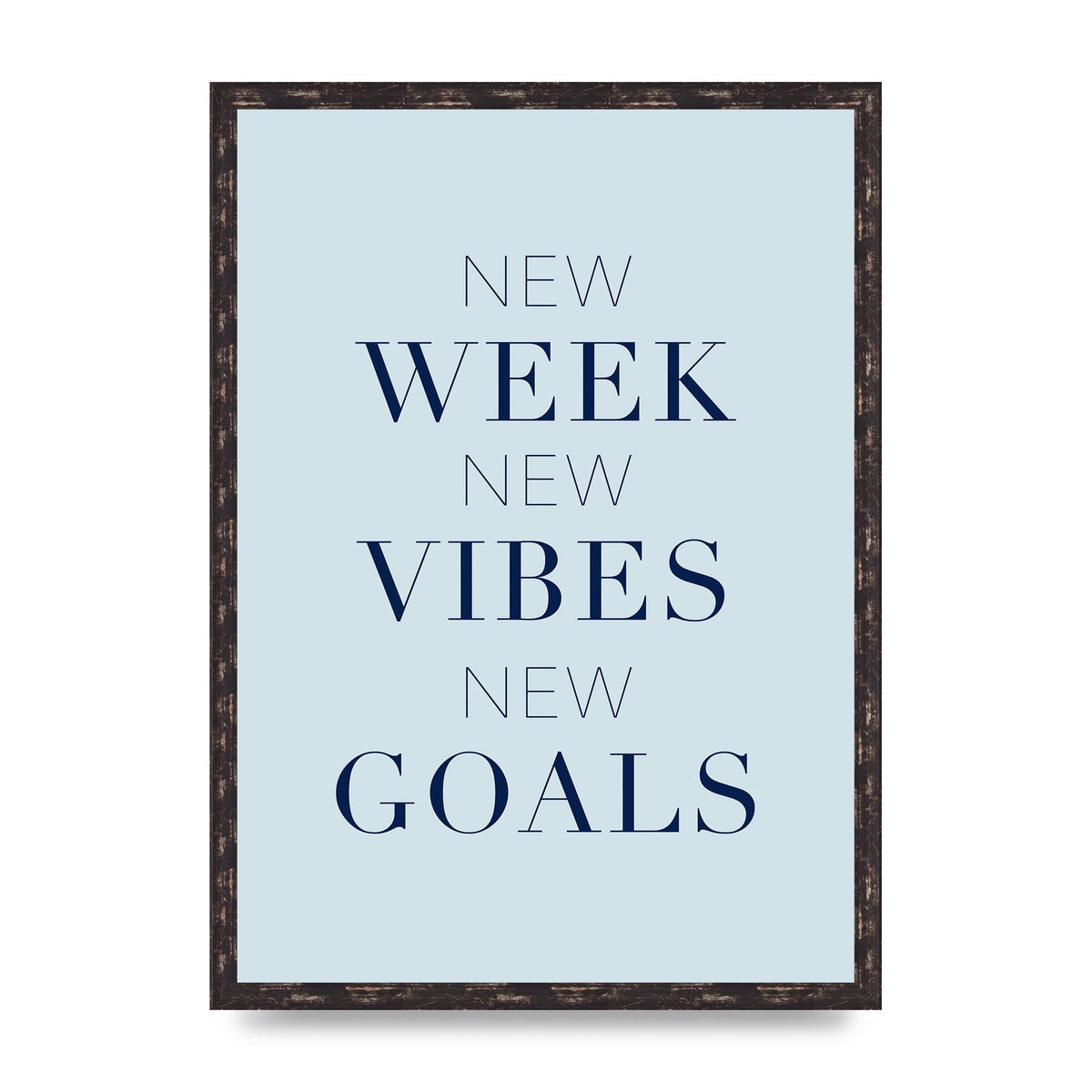 New Week" Wall Art - A2 framed