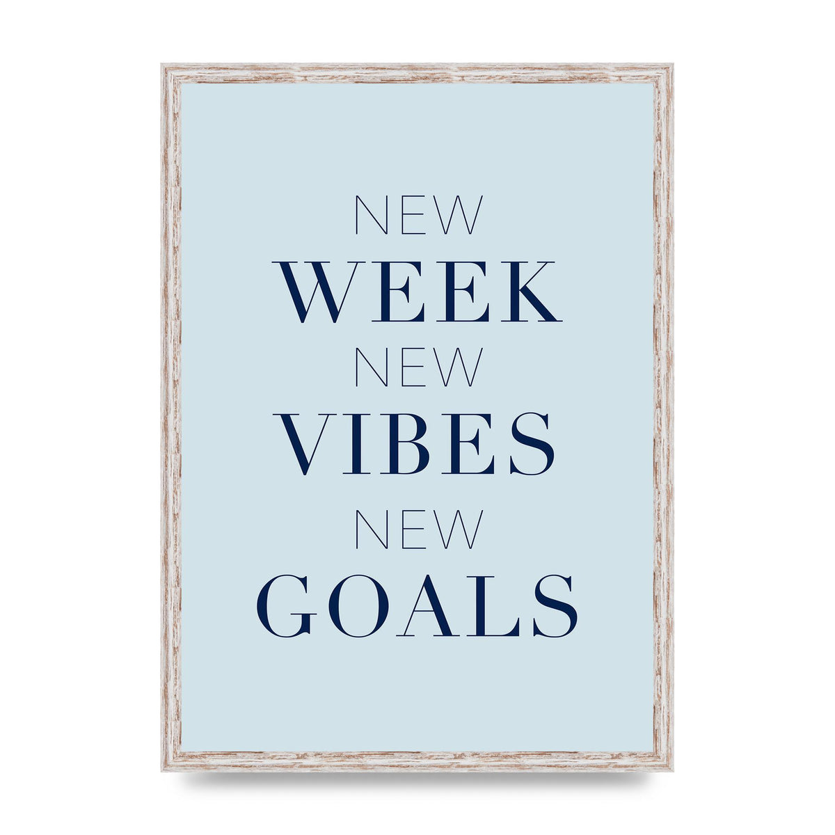 New Week" Wall Art - A2 framed