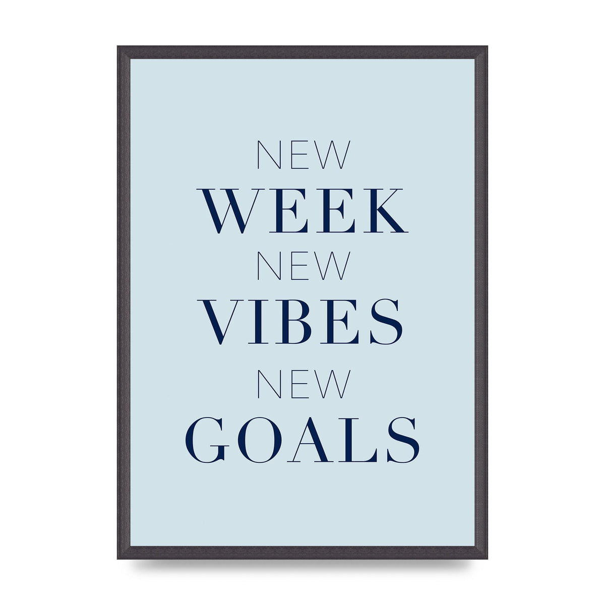 New Week" Wall Art - A2 framed