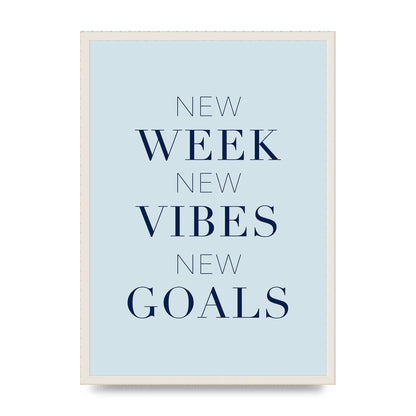 New Week" Wall Art - A2 framed