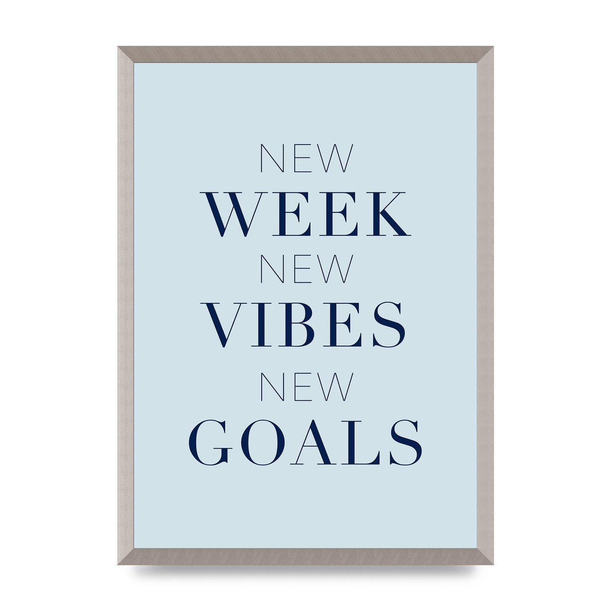 New Week" Wall Art - A2 framed