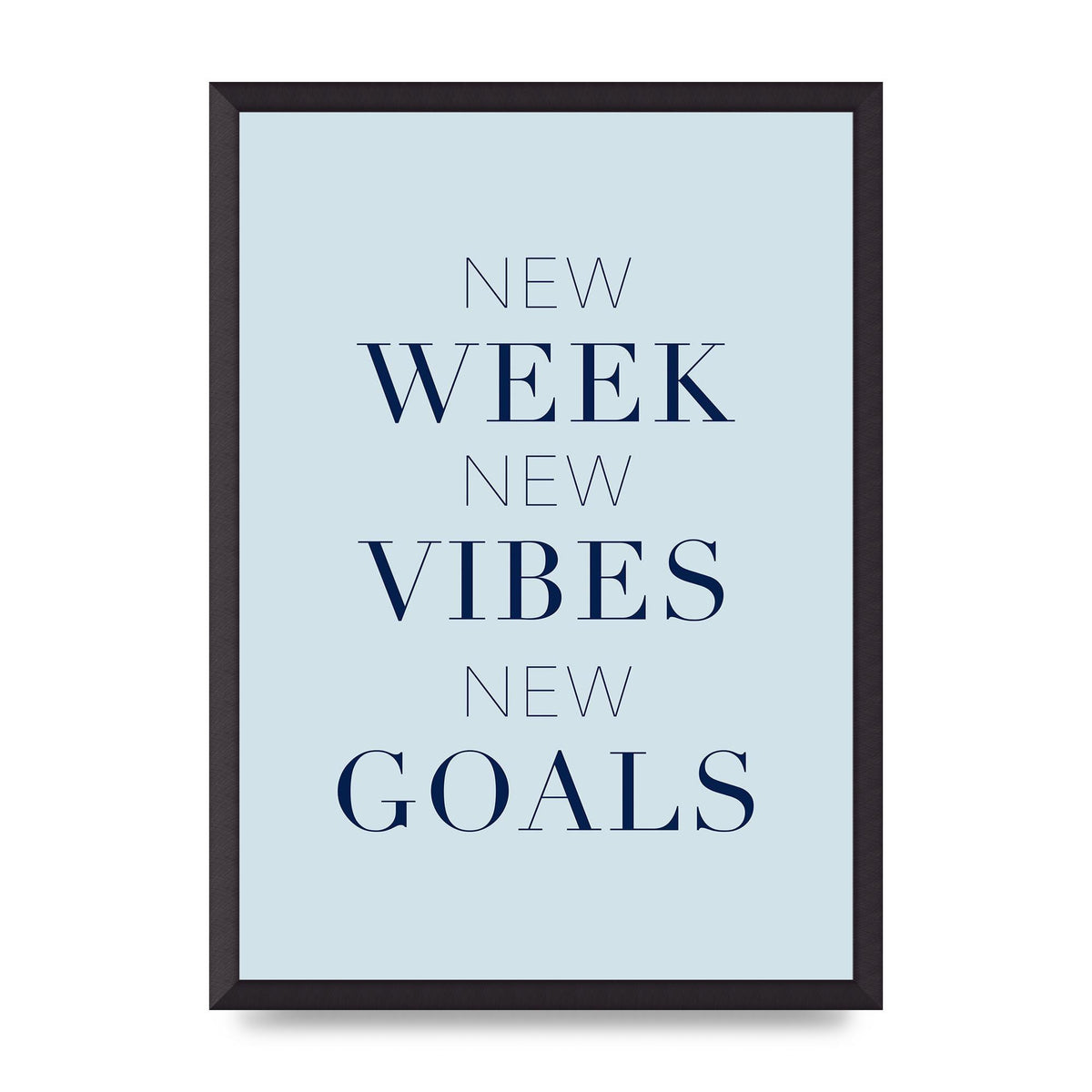 New Week" Wall Art - A2 framed