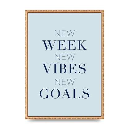 New Week" Wall Art - A2 framed