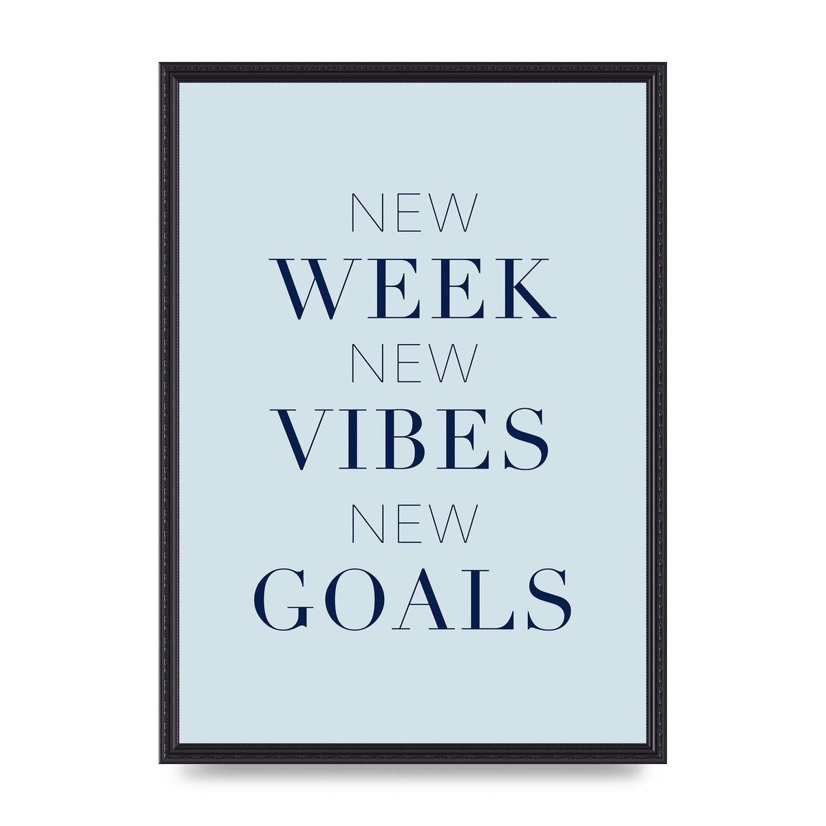 New Week" Wall Art - A2 framed