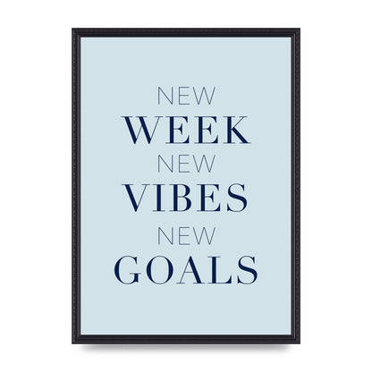 New Week" Wall Art - A2 framed