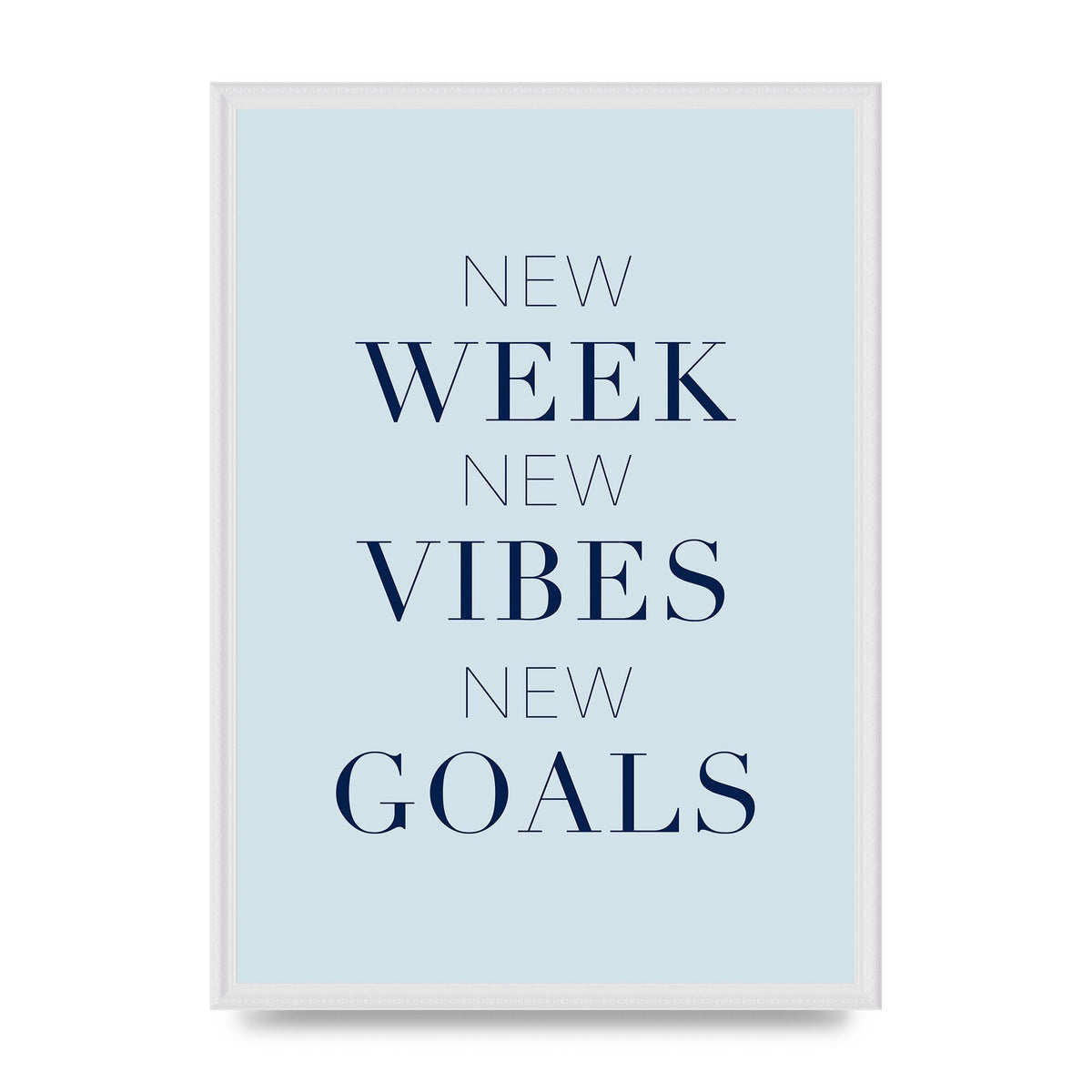 New Week" Wall Art - A2 framed