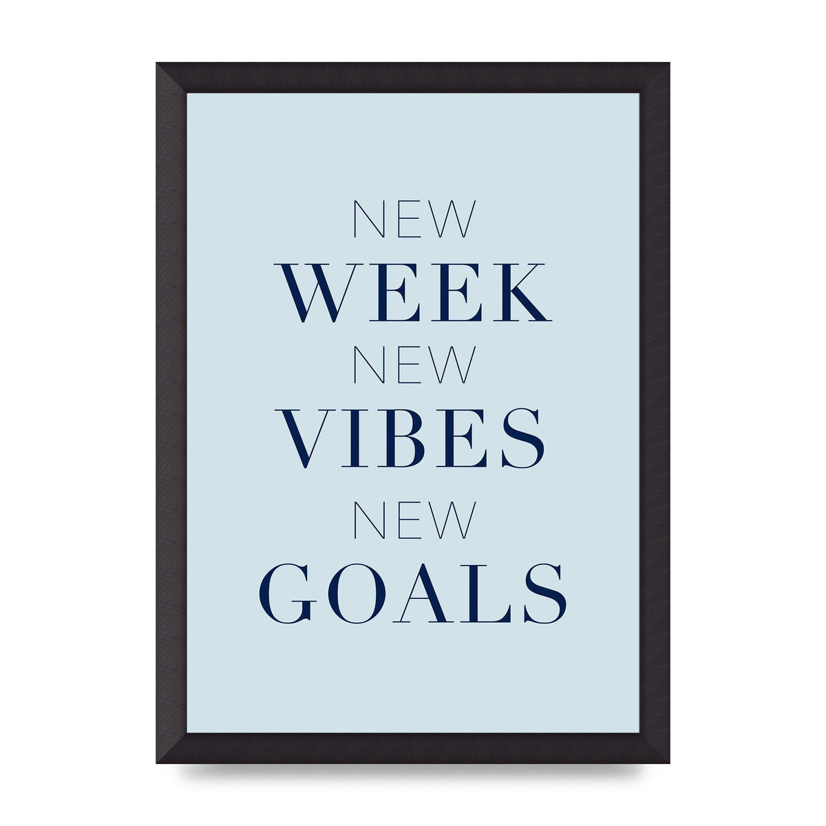 New Week" Wall Art - A3 framed