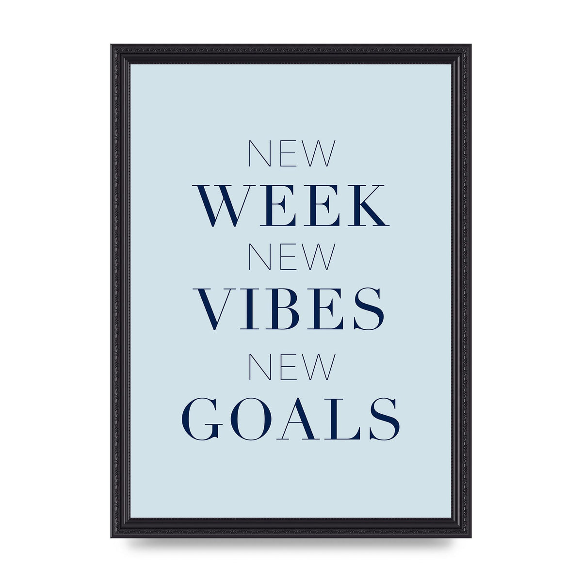 New Week" Wall Art - A3 framed