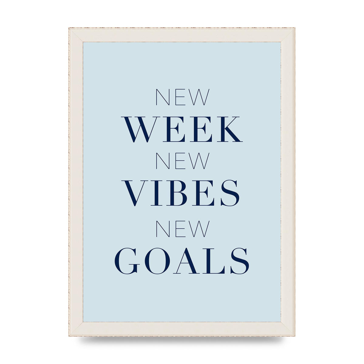 New Week" Wall Art - A4 framed