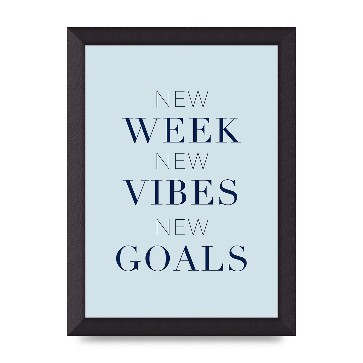 New Week" Wall Art - A4 framed