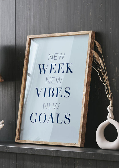 New Week" Wall Art - living room 3