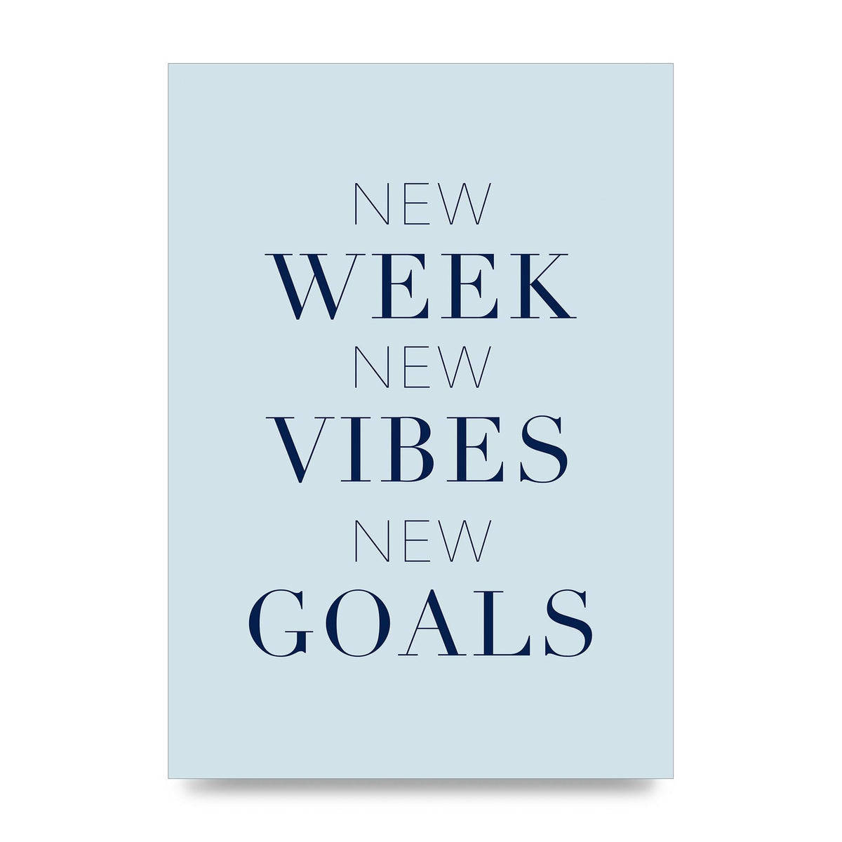 New Week" Wall Art - unframed print
