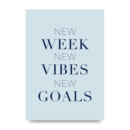 New Week" Wall Art - unframed print