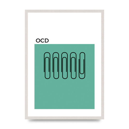 Ocd Art For The Home - A2 framed