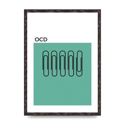 Ocd Art For The Home - A2 framed