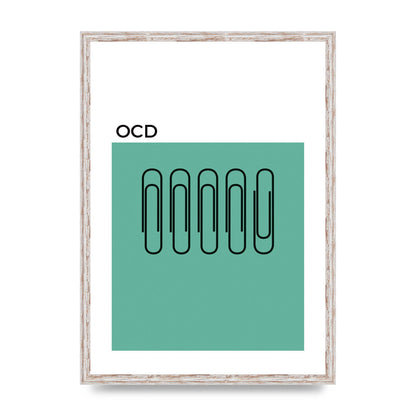 Ocd Art For The Home - A2 framed