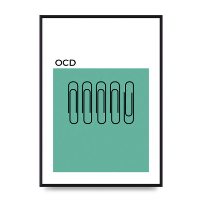 Ocd Art For The Home - A2 framed