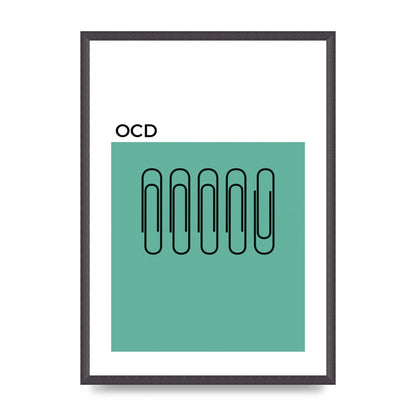 Ocd Art For The Home - A2 framed