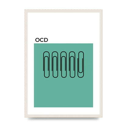 Ocd Art For The Home - A2 framed