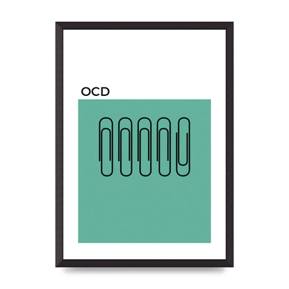 Ocd Art For The Home - A2 framed