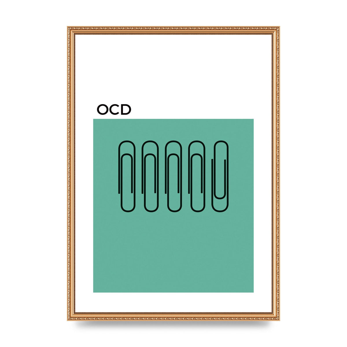 Ocd Art For The Home - A2 framed