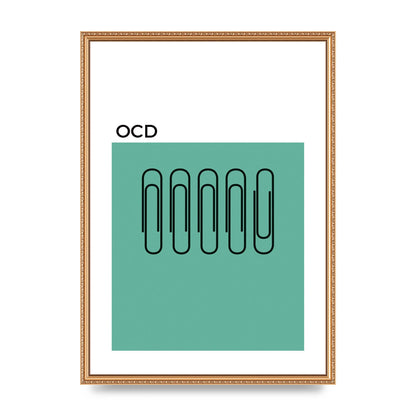 Ocd Art For The Home - A2 framed